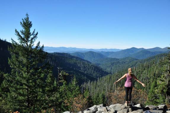 Respirando o ar puro das montanhas do Oregon Caves National Monument, no sul do estado, nos Estados Unidos